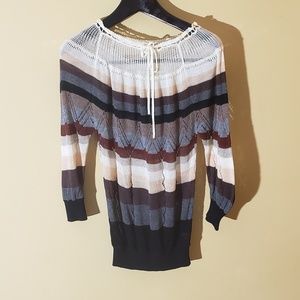 Lux striped top size small